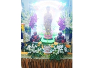 Phong Trang Trí Hoa Tươi Bàn Phật